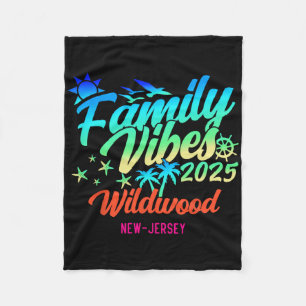 Wildwood Beach New Jersey Familje Vibes 2025 Semes Fleecefilt