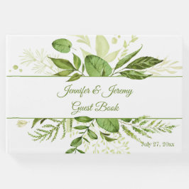 Wildwood Botanical Rustic Greenery Bröllop Gästböcker