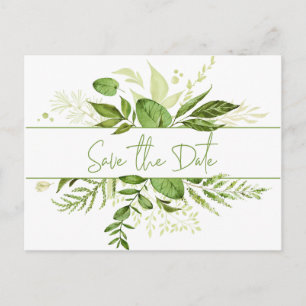 Wildwood Botanicals Rustic Greenery Spara datum Meddelande Vykort