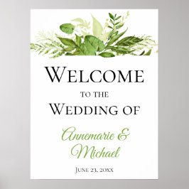 Wildwood Botanicals Välkommen till Bröllop Poster