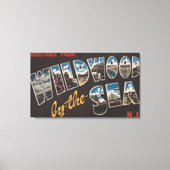 Wildwood by the Sea, New jersey 2 Canvastryck (Framsida)