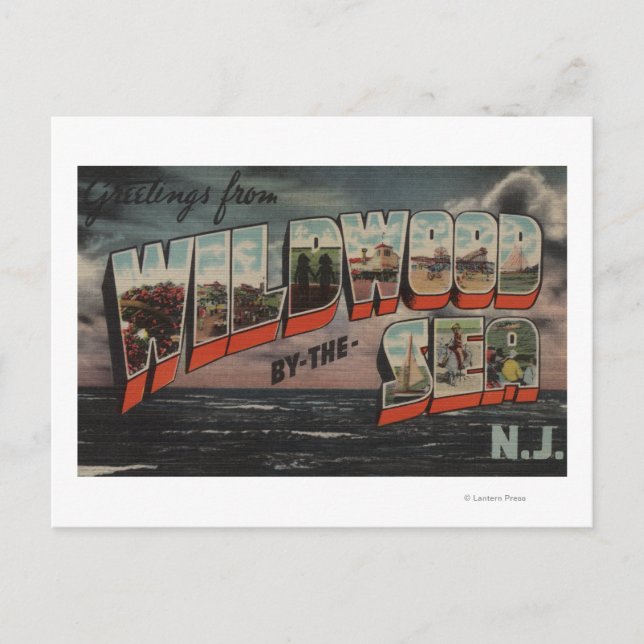 Wildwood by the Sea, New jersey Vykort (Framsida)