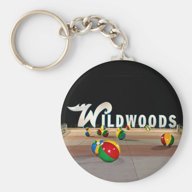 Wildwood Logga in Wildwood New jersey Nyckelring (Framsidan)