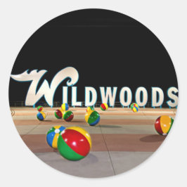Wildwood Logga in Wildwood New jersey Runt Klistermärke