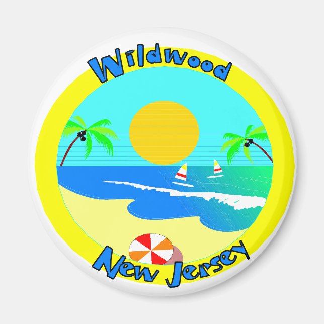 Wildwood, New jersey Magnet (Framsidan)