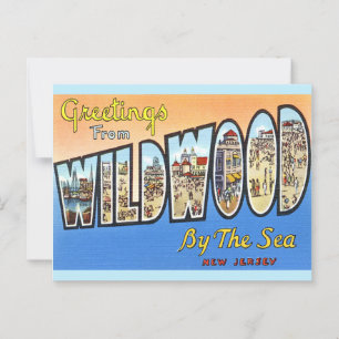 Wildwood NJ Antik vykort