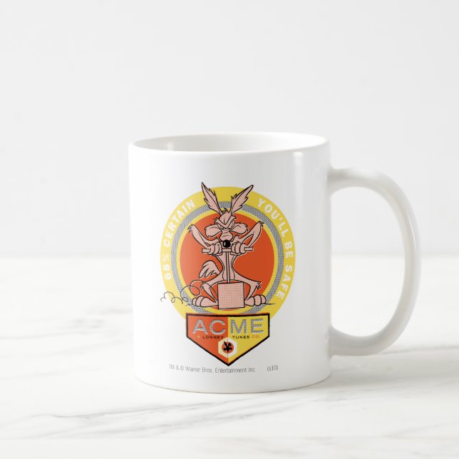 WILE E. COYOTE™ Acme - 68% Säker på att Du Kommer  Kaffemugg (Höger)