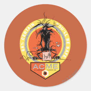 WILE E. COYOTE™ Acme - 68% Säker på att du kommer Runt Klistermärke