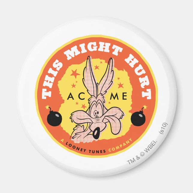 WILE E. COYOTE™ Acme - detta kan Ont Magnet (Framsidan)