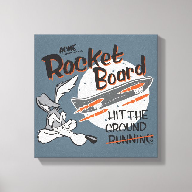 WILE E. COYOTE™ ACME Rocket Board Canvastryck (Framsida)