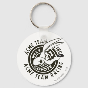 Wile E. Coyote Acme Team Racing B/W Nyckelring