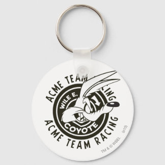 Wile E. Coyote Acme Team Racing B/W Nyckelring
