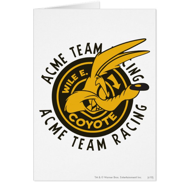 Wile E. Coyote Acme Team Tävla Hälsningskort (Framsidan)