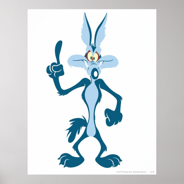Wile E. Coyote Blue Aha! Poster (Framsidan)