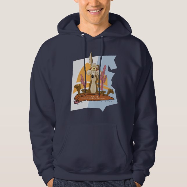 WILE E. COYOTE™ (Carnivorous Serious) Hoodie (Framsida)