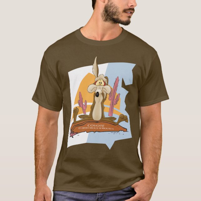 WILE E. COYOTE™ (Carnivorous Serious) T Shirt (Framsida)