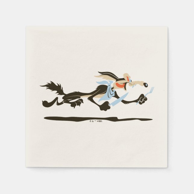 WILE E. COYOTE™ Chasing dinner Pappersservett (Framsidan)