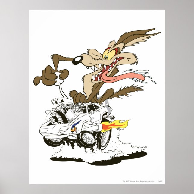 WILE E. COYOTE™ Crazy Driver Poster (Framsidan)