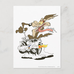 WILE E. COYOTE™ Crazy Driver Vykort