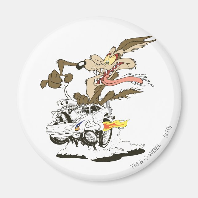 Wile E. Coyote Crazy Glance Magnet (Framsidan)