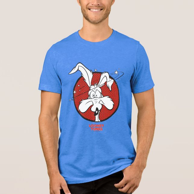 WILE E. COYOTE™ Dotty Icon T-shirt I Triblend-tyg (Framsida)