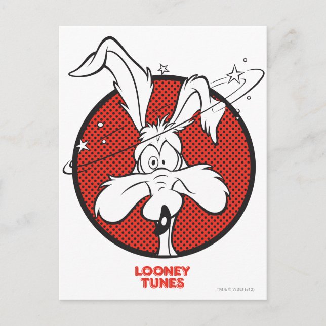 WILE E. COYOTE™ Dotty Icon Vykort (Framsida)
