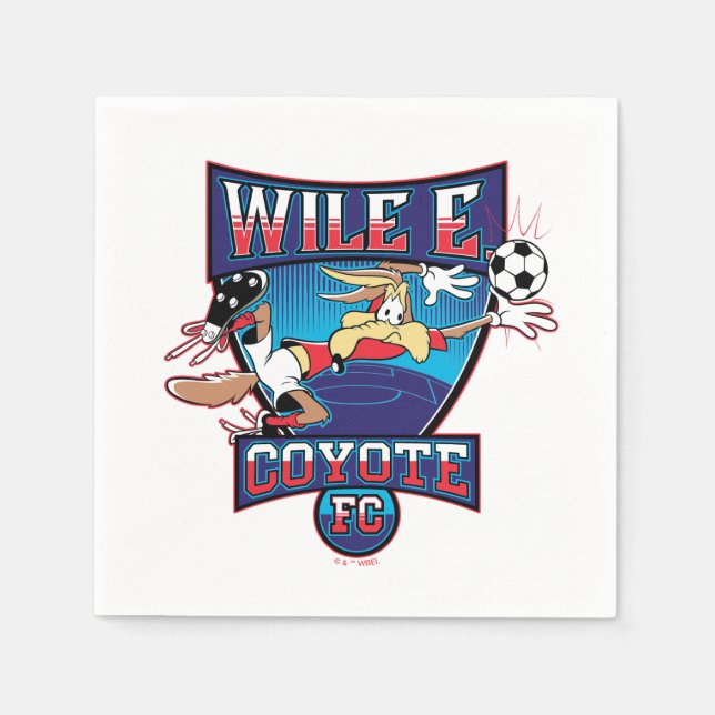 WILE E. COYOTE™ Football Club Badge Pappersservett (Framsidan)