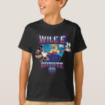WILE E. COYOTE™ Football Club Badge T Shirt<br><div class="desc">Check out WILE E. COYOTE™ defend the goal in this fun Football Club badge! Wear this on a fun graphic tee,  mug,  or tote bag. Shop this design on even more custom Zazzle gifts!</div>