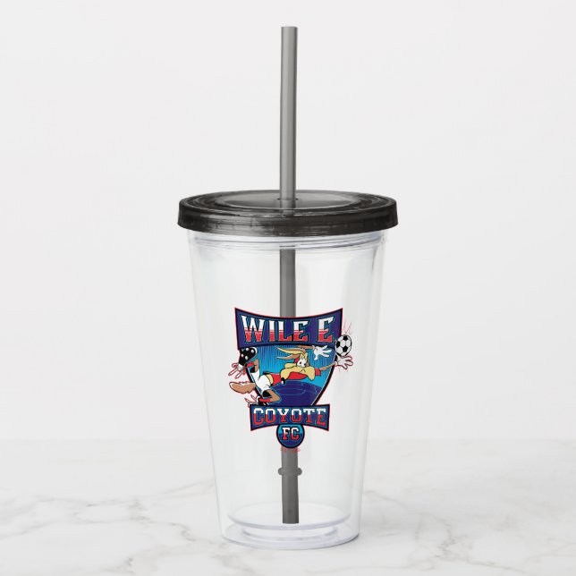 WILE E. COYOTE™ Fotbollsklubb emblem Take Away Mugg (Framsida)