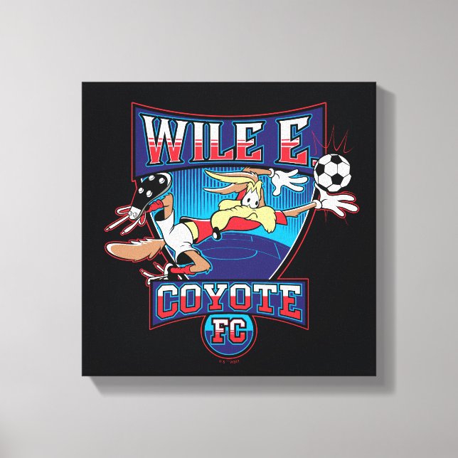 WILE E. COYOTE™ Fotbollsklubb-logotyp Canvastryck (Framsida)