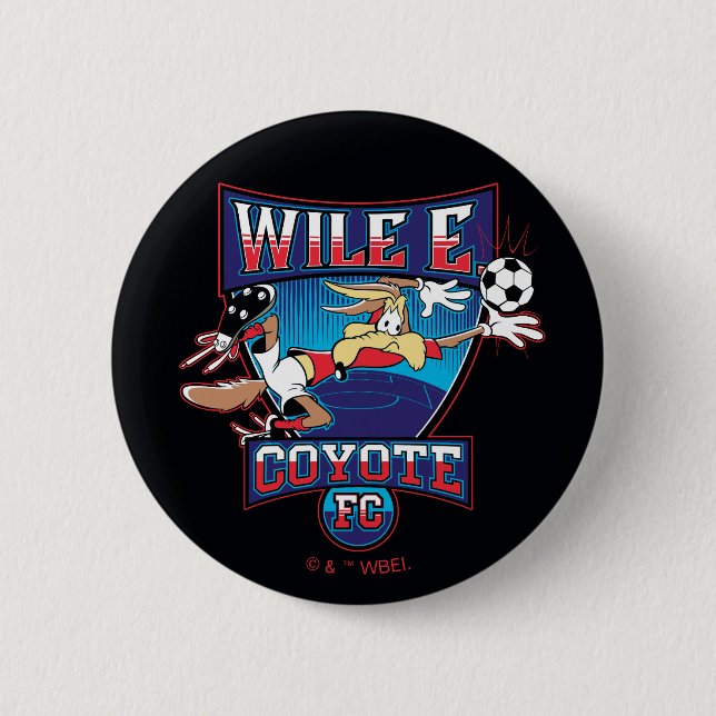 WILE E. COYOTE™ Fotbollsklubb-logotyp Knapp (Framsida)