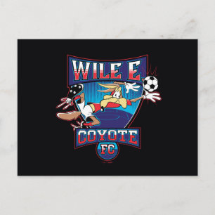 WILE E. COYOTE™ Fotbollsklubb-logotyp Vykort