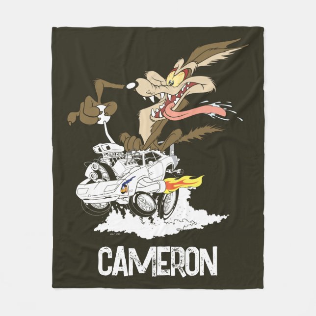 WILE E. COYOTE™ Galen Förare Fleecefilt (Framsidan)