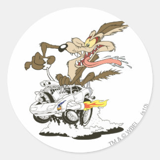 WILE E. COYOTE™ Galen Förare Runt Klistermärke