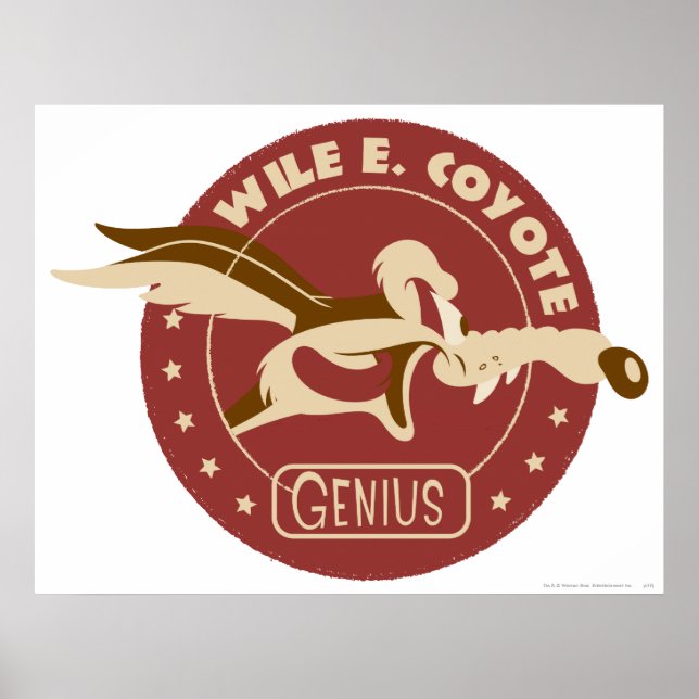 Wile E. Coyote Genius Poster (Framsidan)