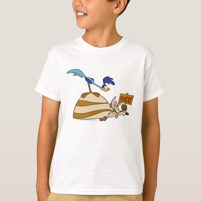 WILE E. COYOTE™ och ROAD RUNNER™ Stenblock Tee (Framsida)