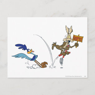 WILE E. COYOTE™ och ROAD RUNNER™ Studs-hoppstake Vykort
