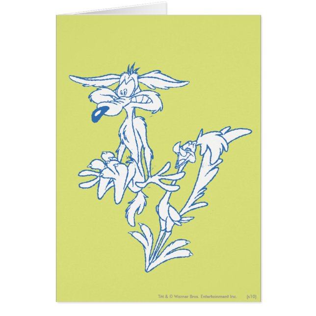 WILE E. COYOTE™ överraskad av SPRINGERNA ROAD™ Hälsningskort (Framsidan)