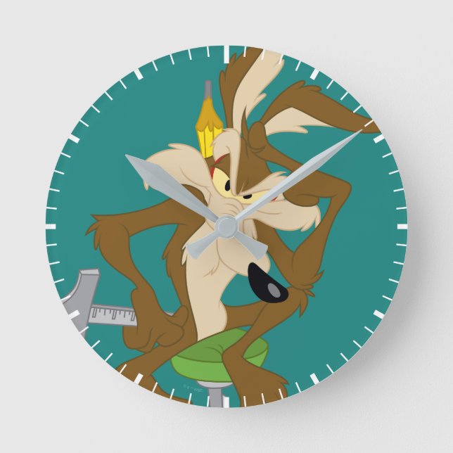 WILE E. COYOTE™ Planering Rund Klocka (Framsida)