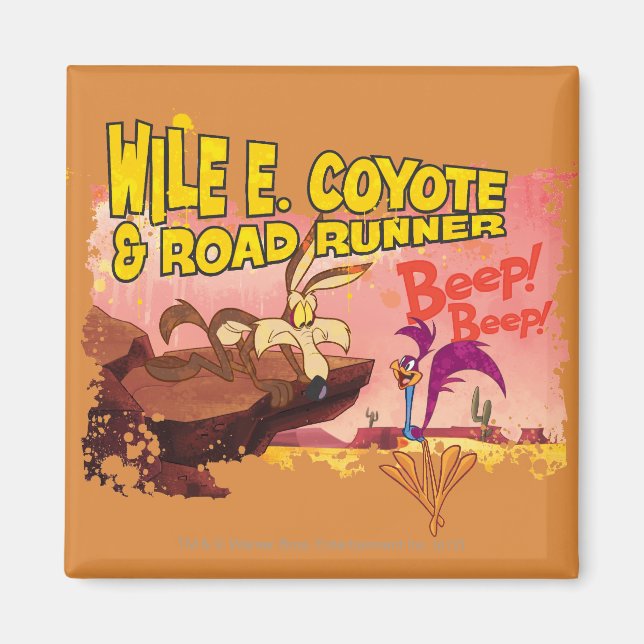 WILE E. COYOTE™ & ROAD SPRINGER™ BEEP!™ MAGNET (Framsidan)