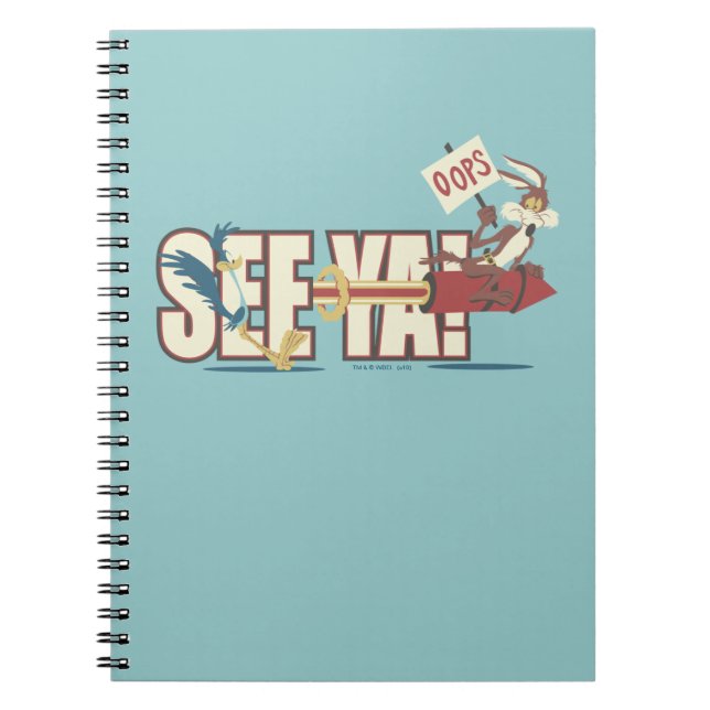 WILE E. COYOTE™ Rocketing Past ROAD SPRINGER™ Anteckningsbok (Framsidan)