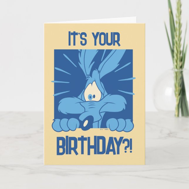 WILE E. COYOTE™ Shocked Expression Kort (Framsida)