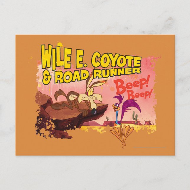 WILE E. COYOTE™ & SPRINGER™ BEEP BEEP!™ VYKORT (Framsida)
