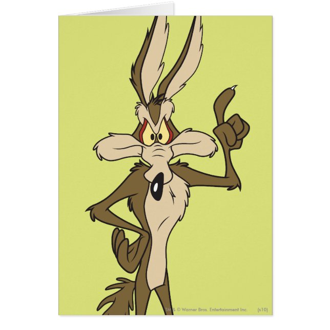 Wile E. Coyote Stall Tall Hälsningskort (Framsidan)