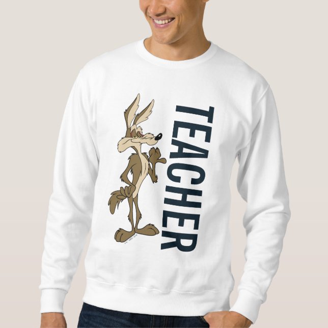 WILE E. COYOTE™ Teacher Lång Ärmad Tröja (Framsida)