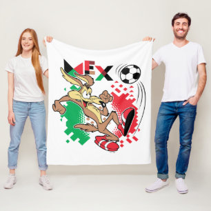 WILE E. COYOTE™ Team Mexico Fotbollsgrafik Fleecefilt