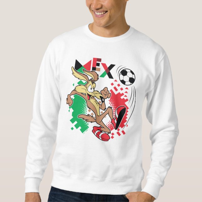 WILE E. COYOTE™ Team Mexico Fotbollsgrafik Lång Ärmad Tröja (Framsida)