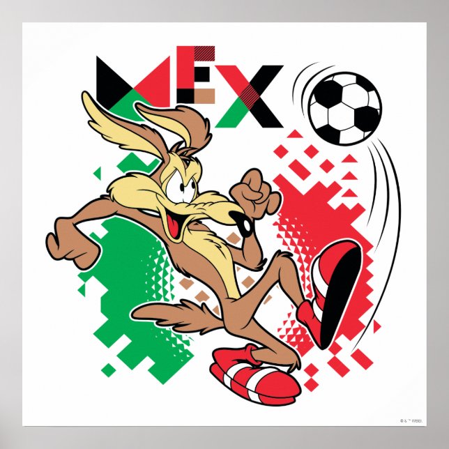 WILE E. COYOTE™ Team Mexico Fotbollsgrafik Poster (Framsidan)