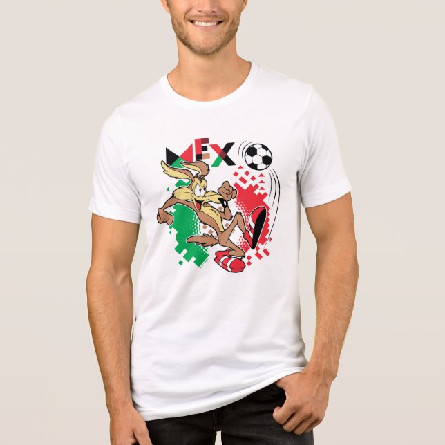 WILE E. COYOTE™ Team Mexico Fotbollsgrafik T Shirt (Framsida)