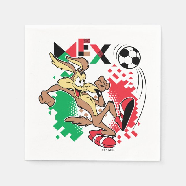WILE E. COYOTE™ Team Mexico Soccer Graphic Pappersservett (Framsidan)